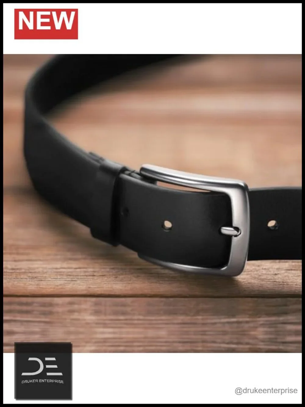 Genuine Leather Casual Belt for Jeans Adjustable 38mm